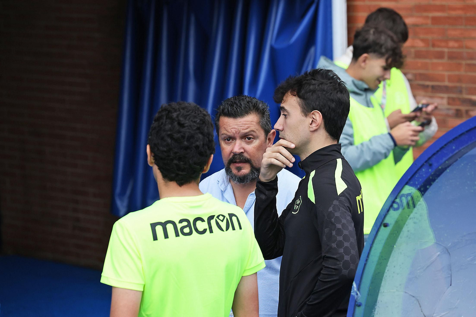 La suspensión del Recreativo de Huelva - UCAM Murcia en imágenes