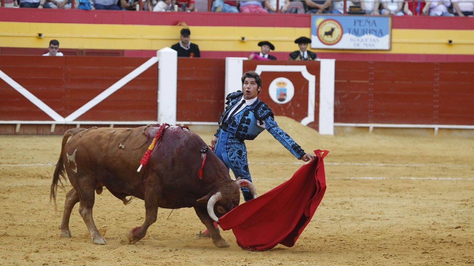 Cayetano, en la Plaza de Toros de Roquetas.