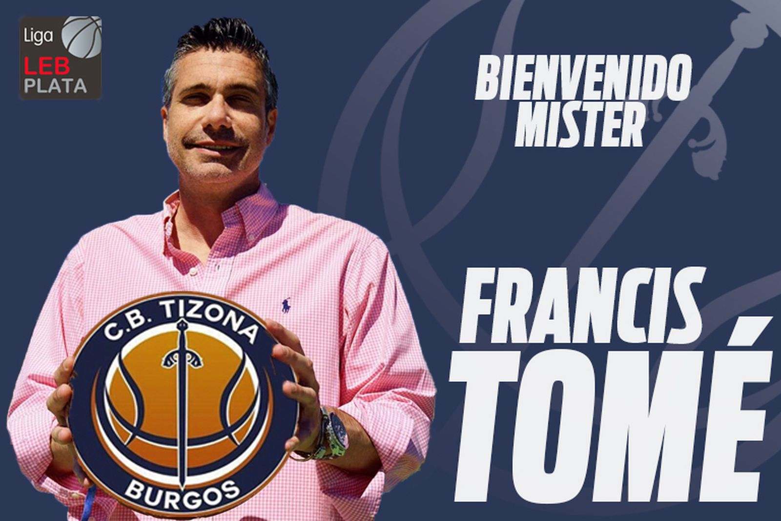 Francis Tomé, técnico nuevo del Tizona Burgos.