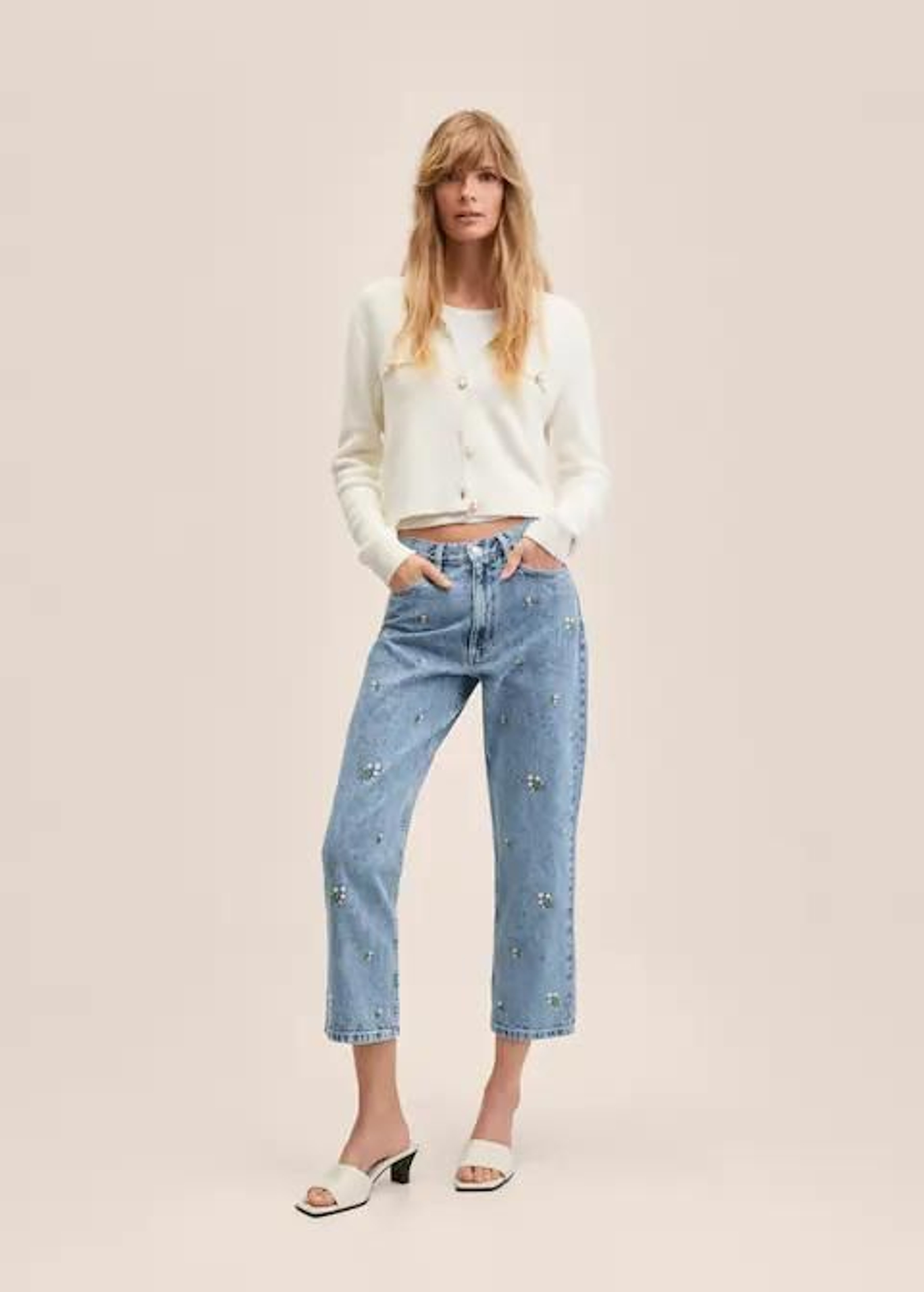 Vaqueros de flores de Mango.