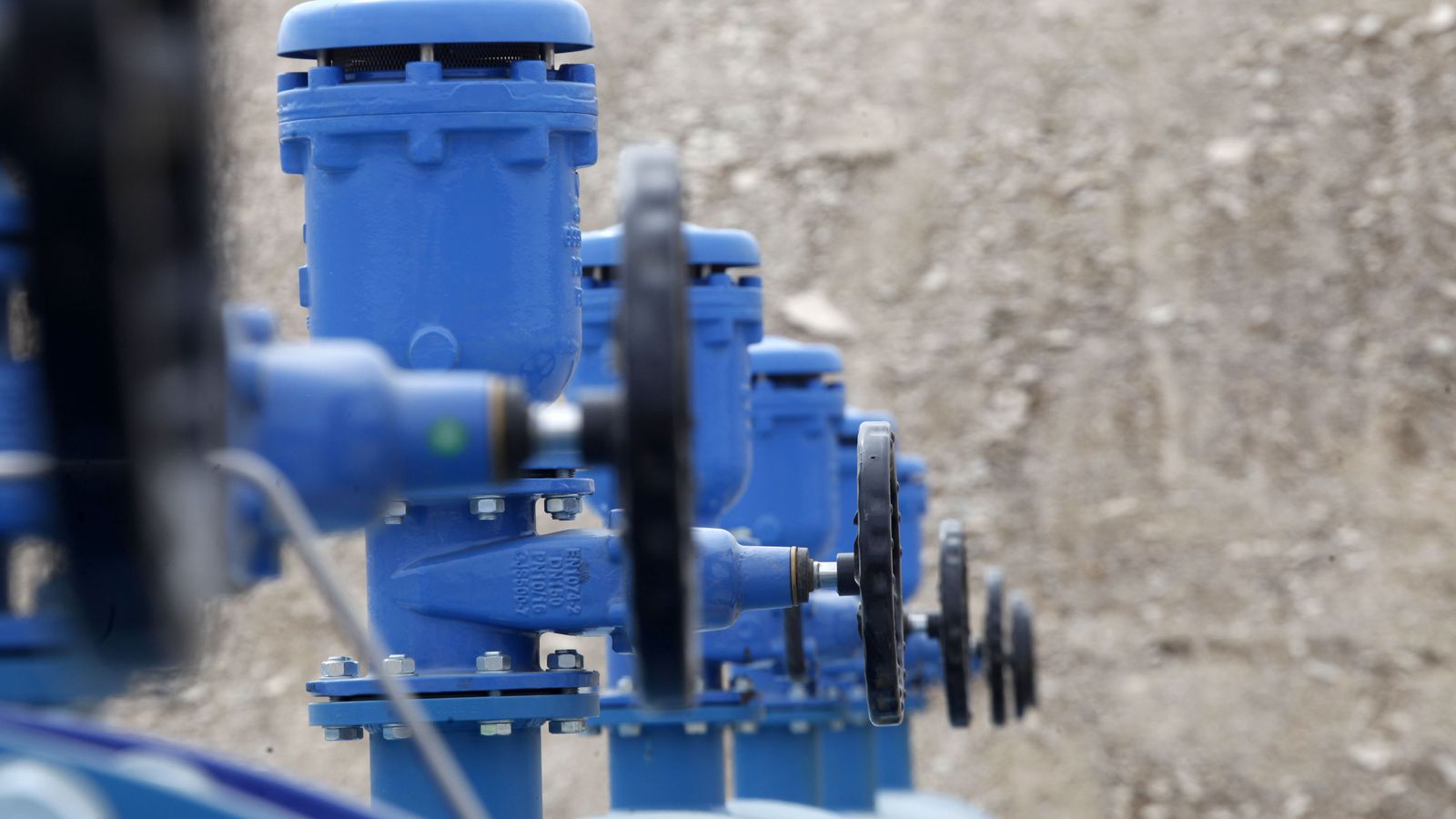 Instalaciones de una estación de bombeo de la Comunidad de Regantes Andévalo Fronterizo