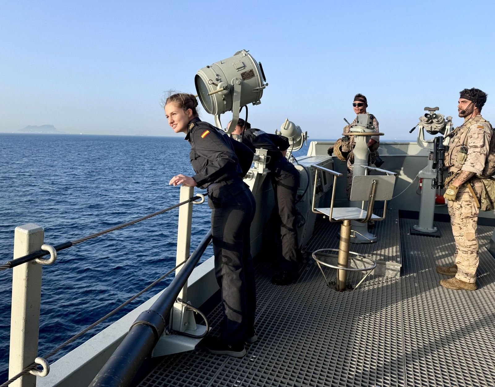 Las imágenes de la Princesa Leonor en la fragata de la Armada 'Blas de Lezo'