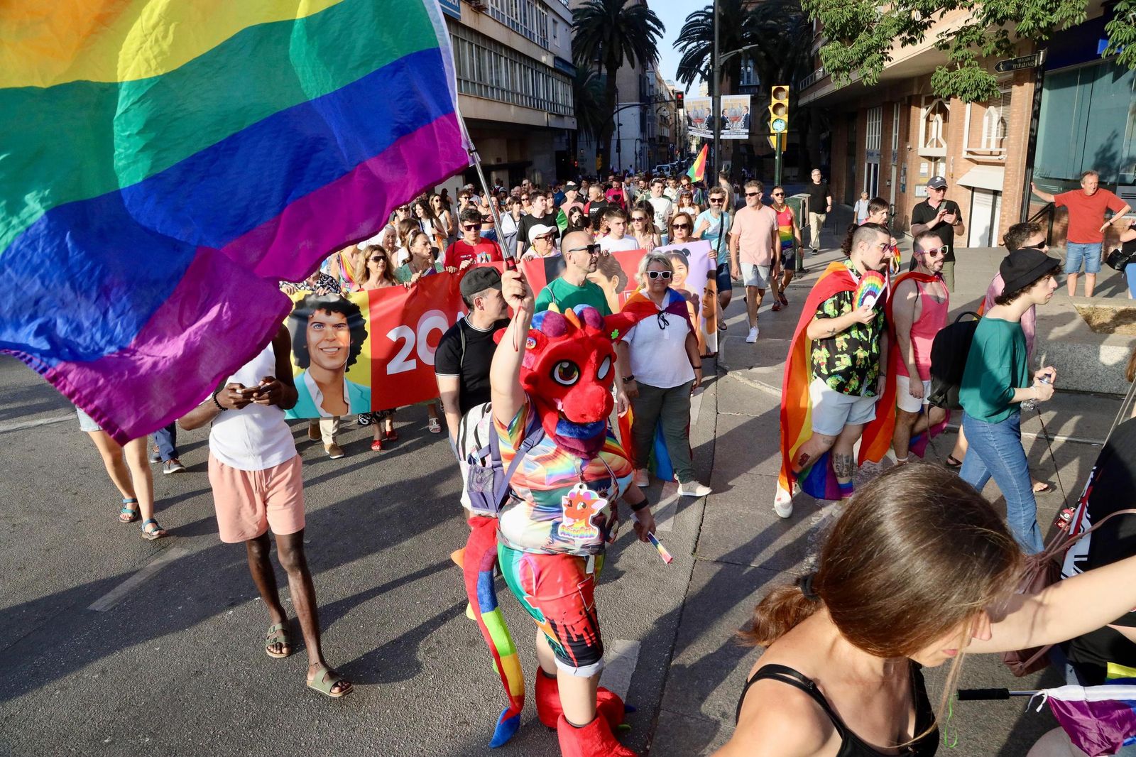 La manifestación en Málaga por el Día del Orgullo, en fotos