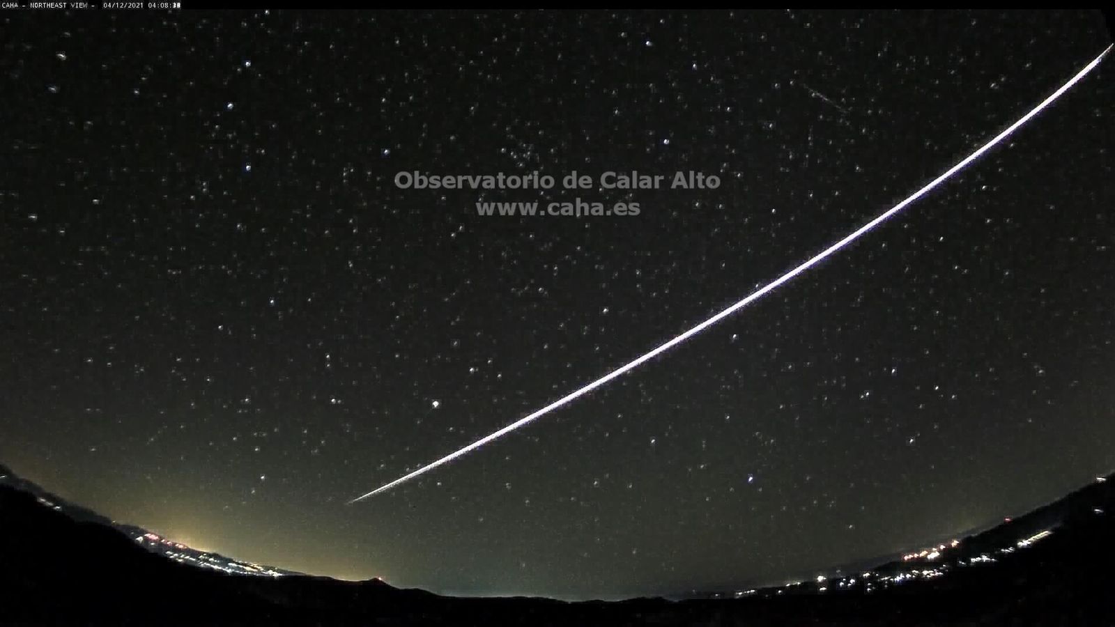 Imagen captada por el Observatorio de Calar Alto.