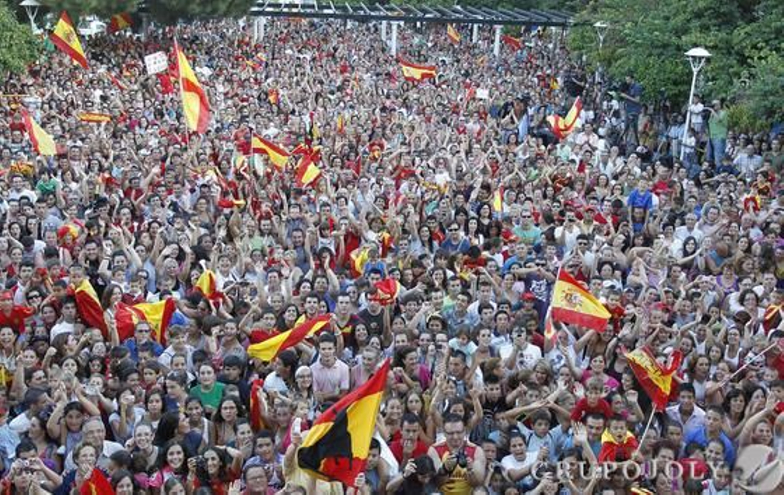 En el homenaje en Los Palacios tras convertirse en campeón del mundo en Sudáfrica en 2010.

Foto: Antonio Pizarro