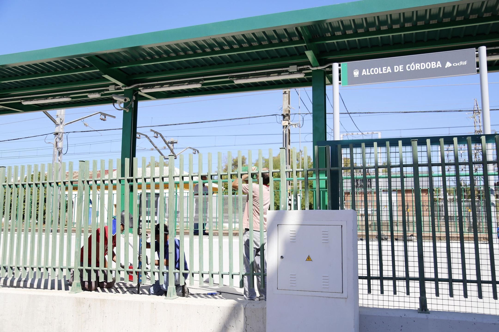 Detalle de la estación ferroviaria de Alcolea. Detalle de la estación ferroviaria de Alcolea.
