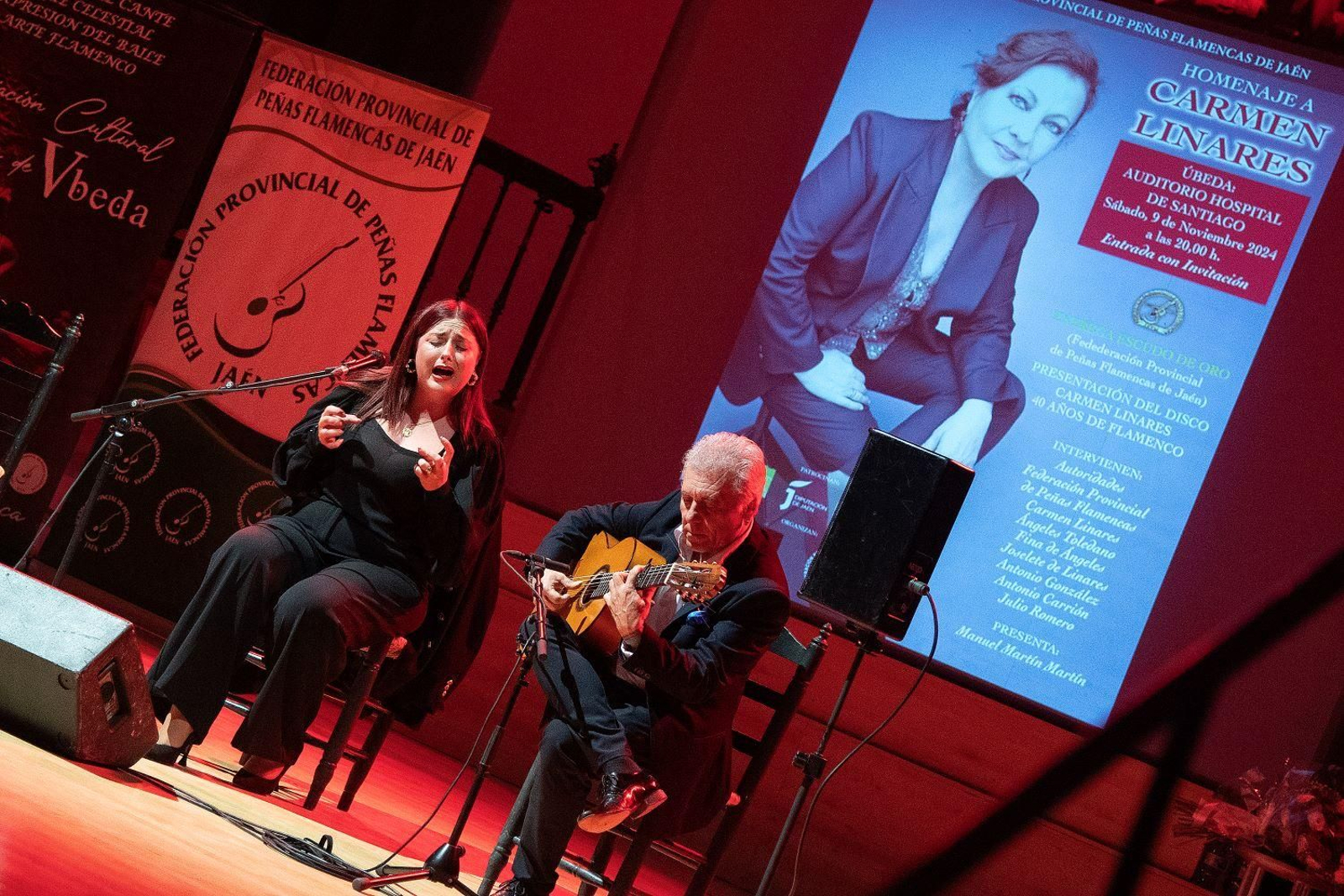 Fina de Ángeles junto con Antonio Carrión.