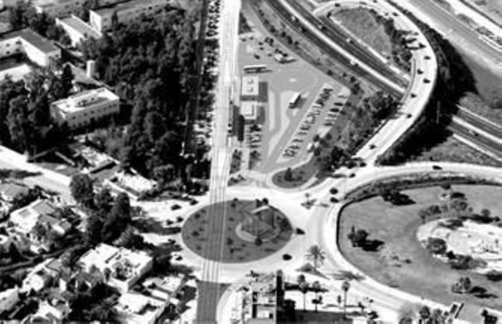 Recreación virtual en la que se aprecia cómo quedaría la fuente Tusquets, desplazada a un lado para facilitar el paso del tranvía.