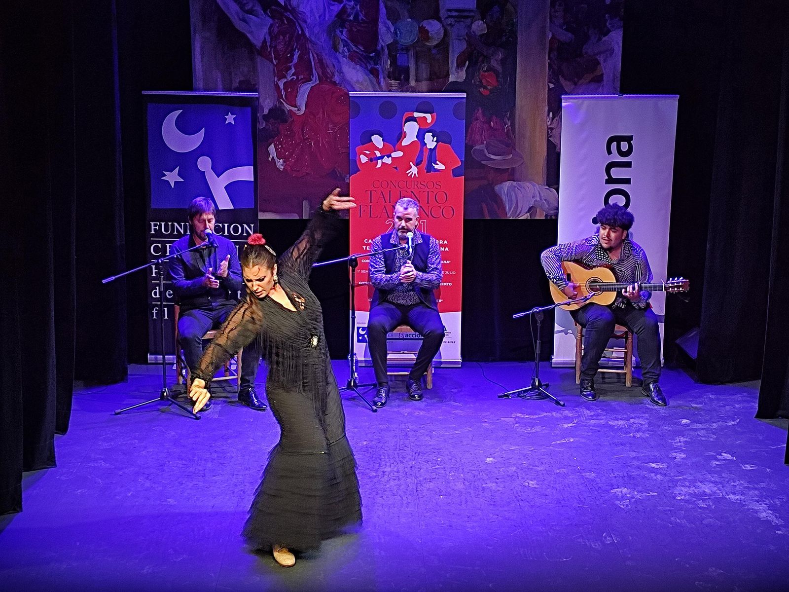 Paola Almodóvar, en la final de baile de Talento Flamenco.