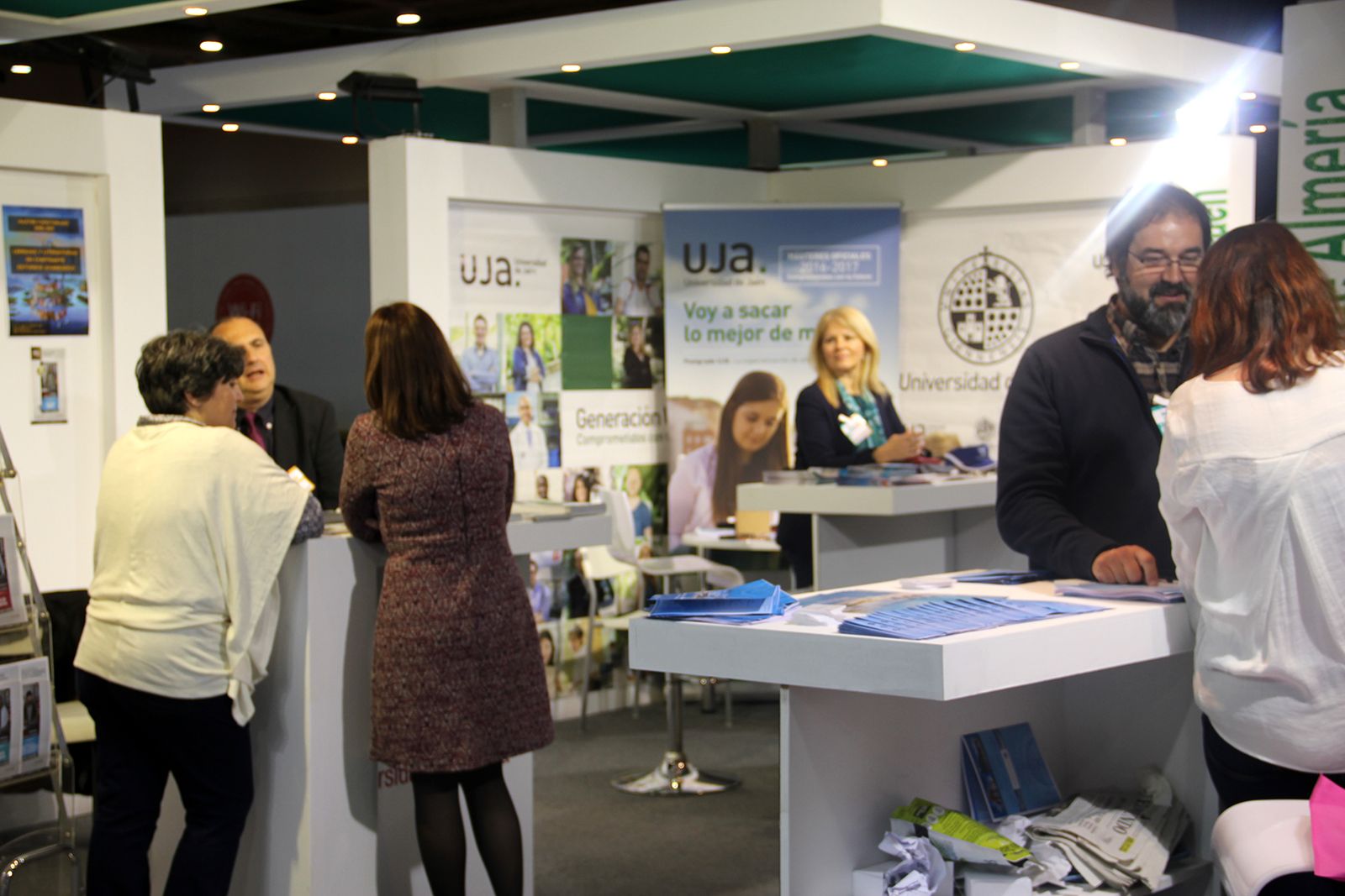 El stand de las universidades, en la feria de Madrid.