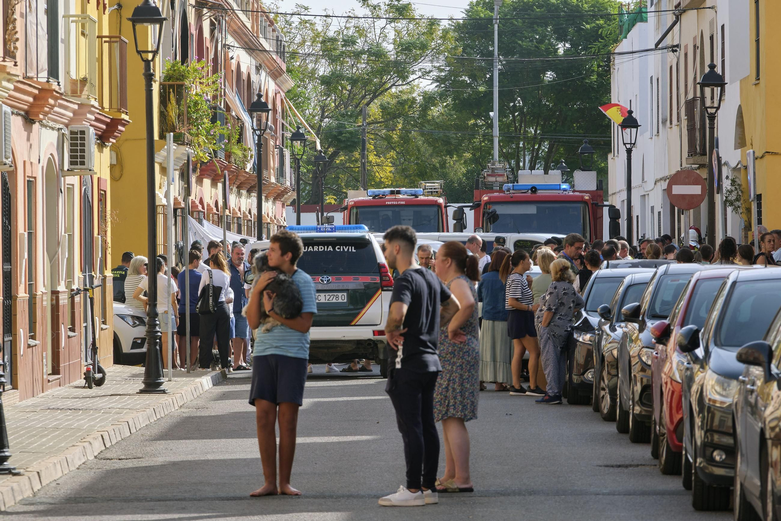 Incendio en Guillena, donde fallecen cuatro miembros de una misma familia