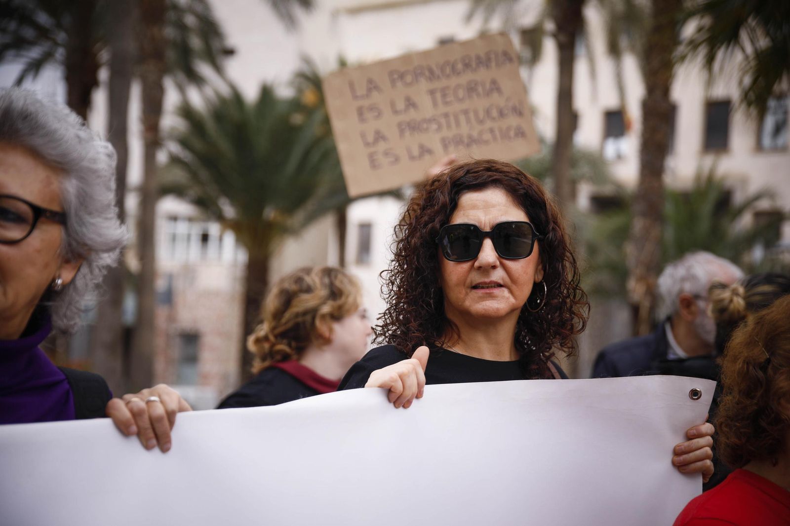 Las imágenes de la manifestación realizada por la Plataforma de Acción Feminista en Almería