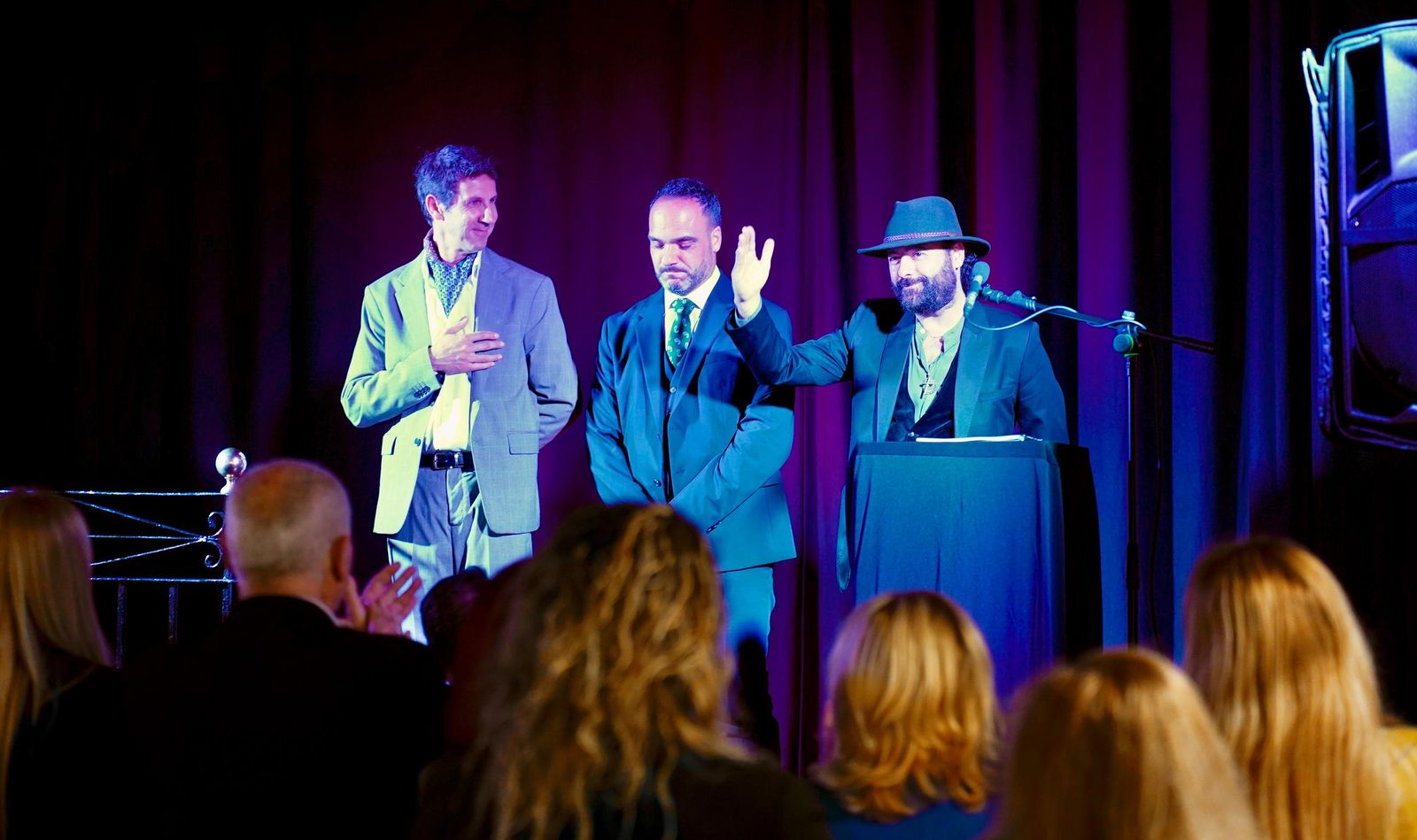 Fotos de la Semblanza a la Saeta con Juan Andrés Azorit, Perico el Piñero y José Canela en el Centro Paco de Lucía