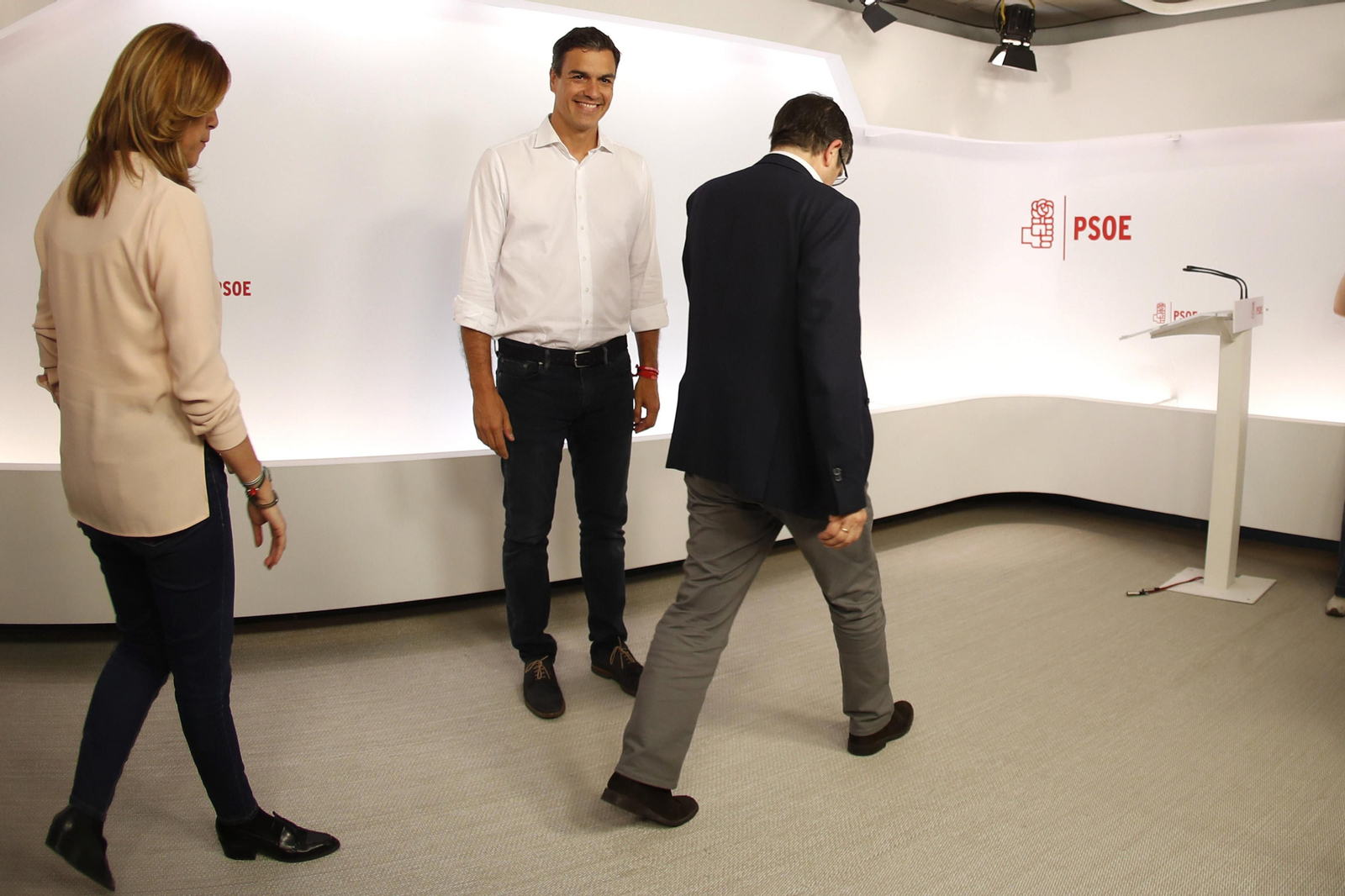 La jornada electoral de la primarias socialistas, en imágenes.