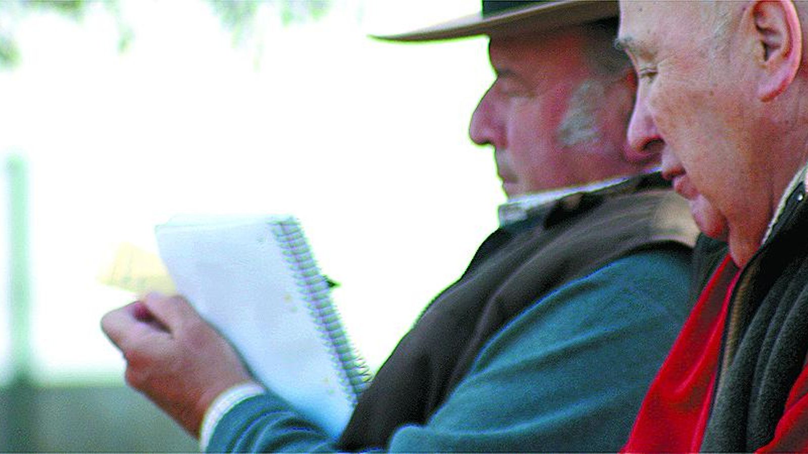 Alfredo Erquicia  y Álvaro Domecq, en la ganadería de la Condesa de Sobral  en el Alentejo portugués.