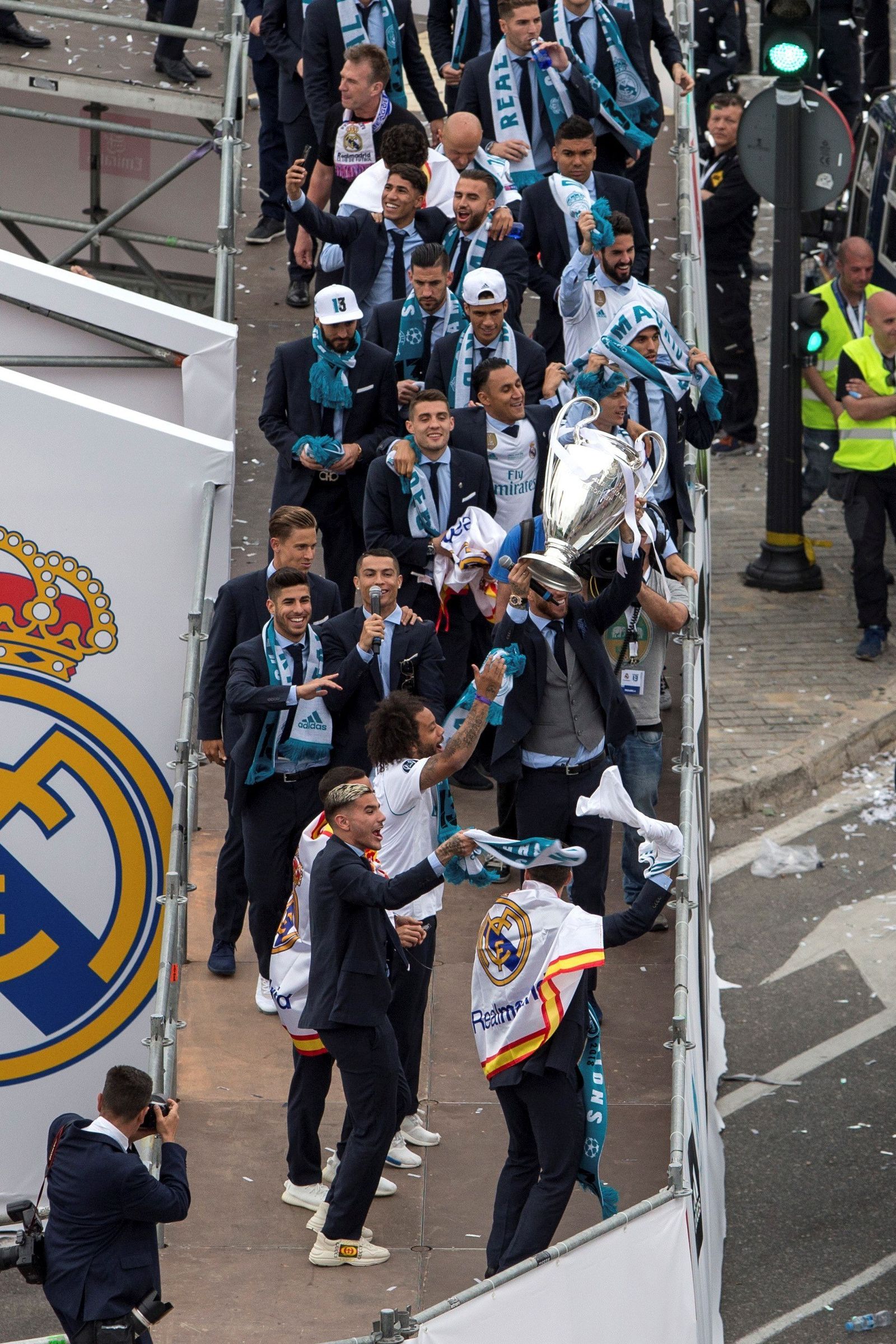 El Real Madrid celebra su decimotercera Champions