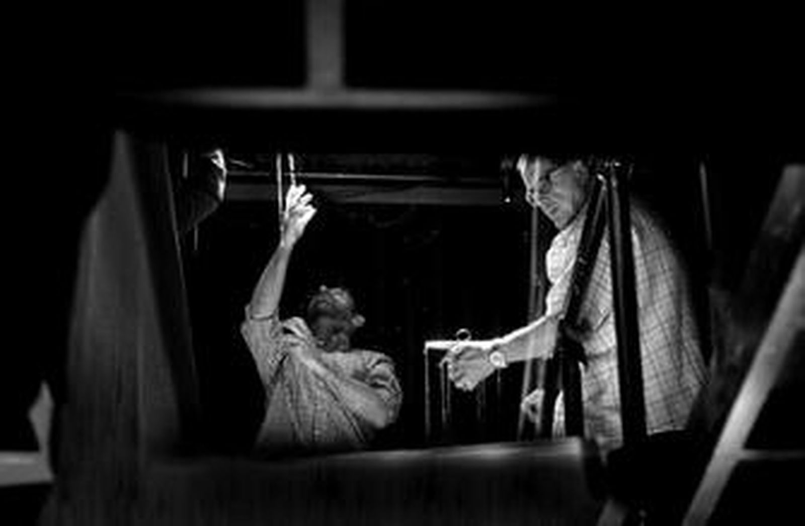 Los componentes de la compañía ensayan 'el Sainete de la Tía Norica'.