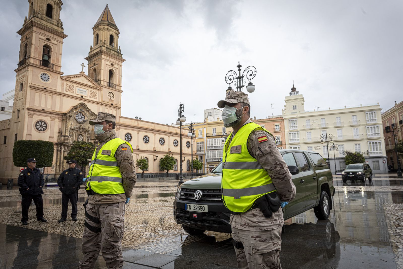 Presencia de ila Infanteria de Marina en Cádiz