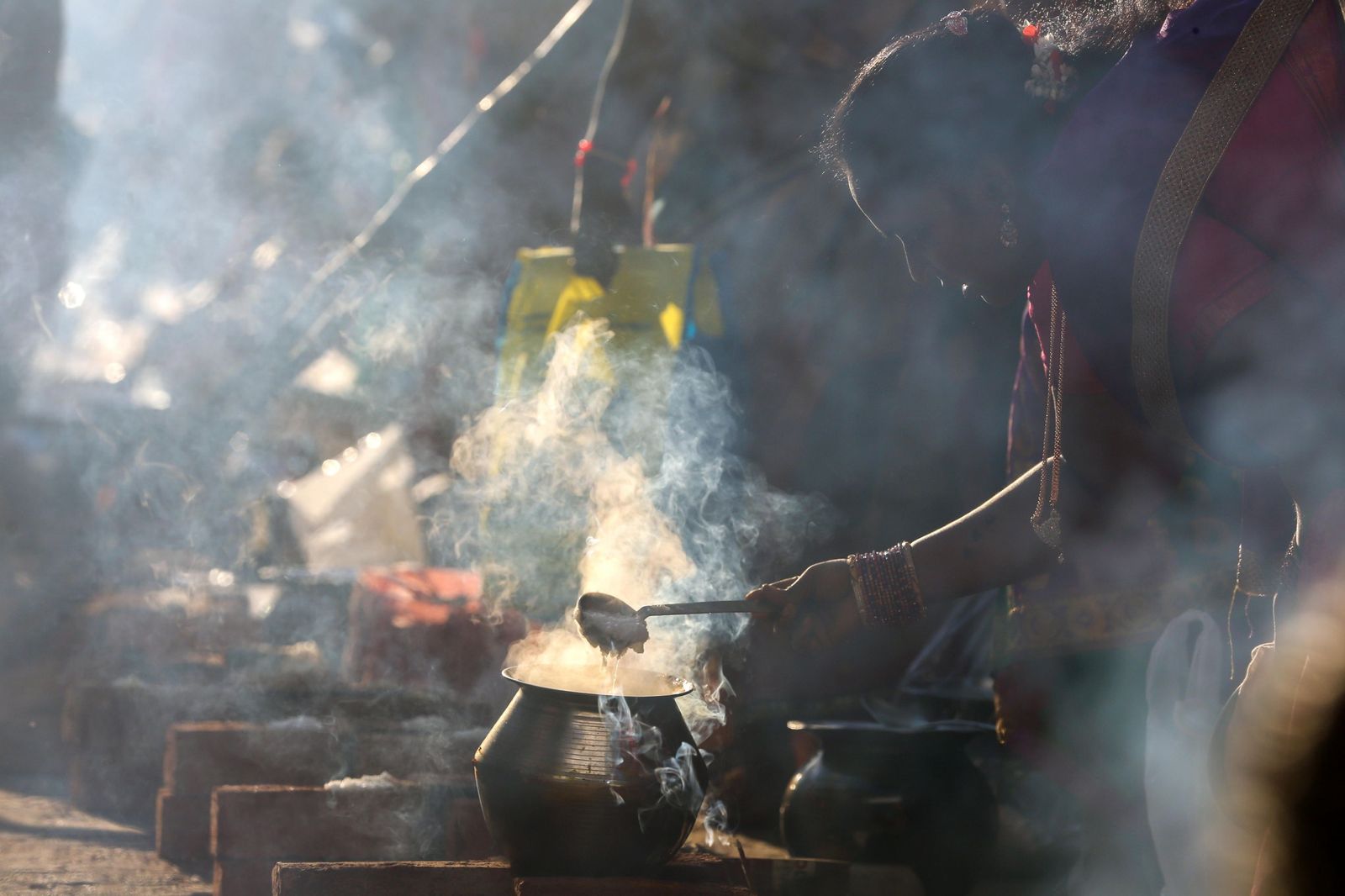 Las preciosas imágenes del Festival Thai Pongal en India