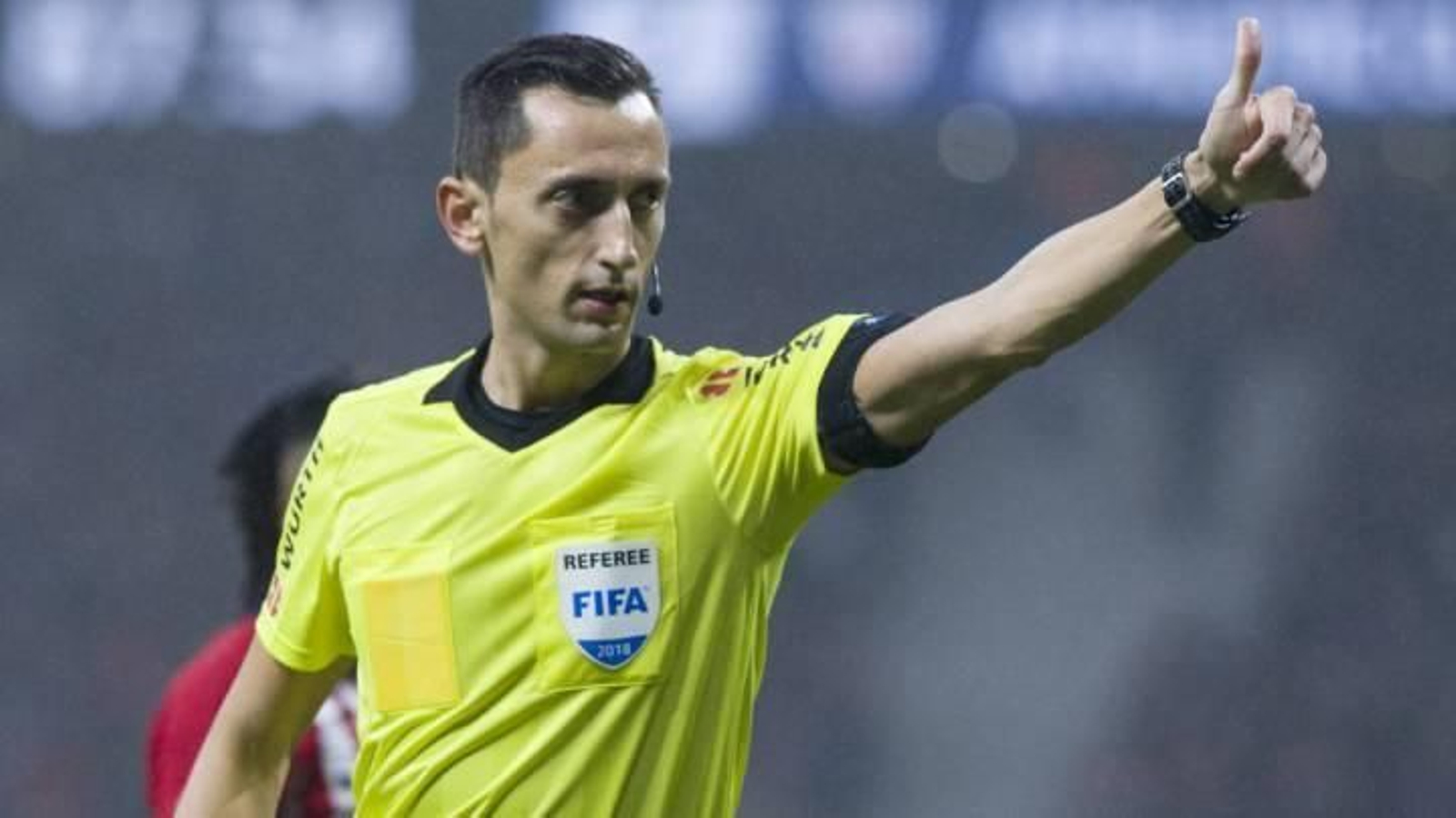 José María Sánchez Martínez, en un partido internacional.