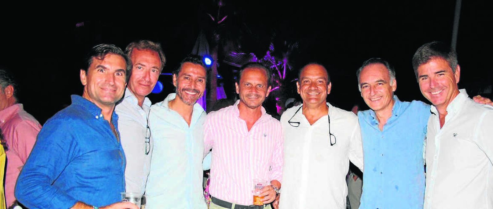Curro Segovia, Javier Rodríguez, Germán Pastoriza, Fernando Moreno, Luis Miranda, Rafa Marín y David Méndez.