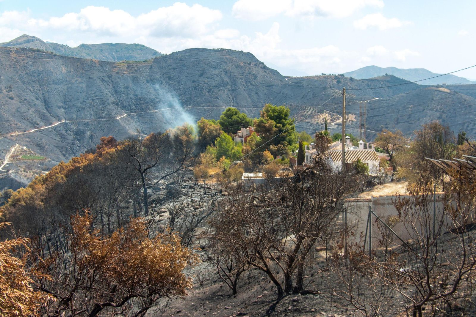 Una de las zonas afectadas en el incendio, en una imagen de archivo