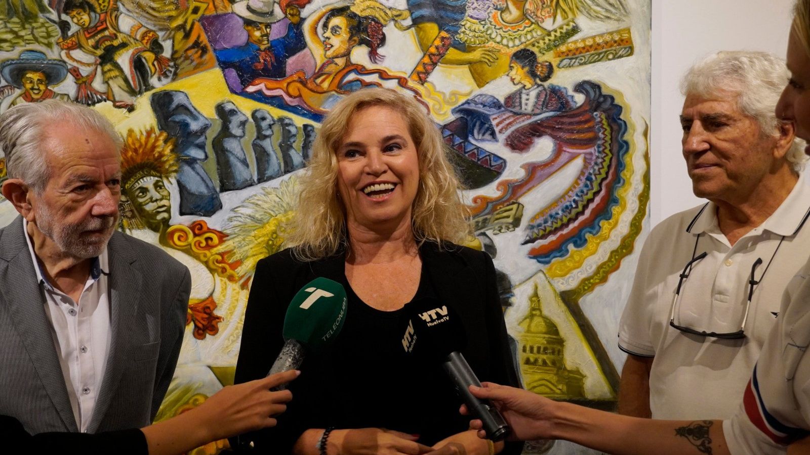 Gracia Baquero en la visita guiada de Norberto Nunes.