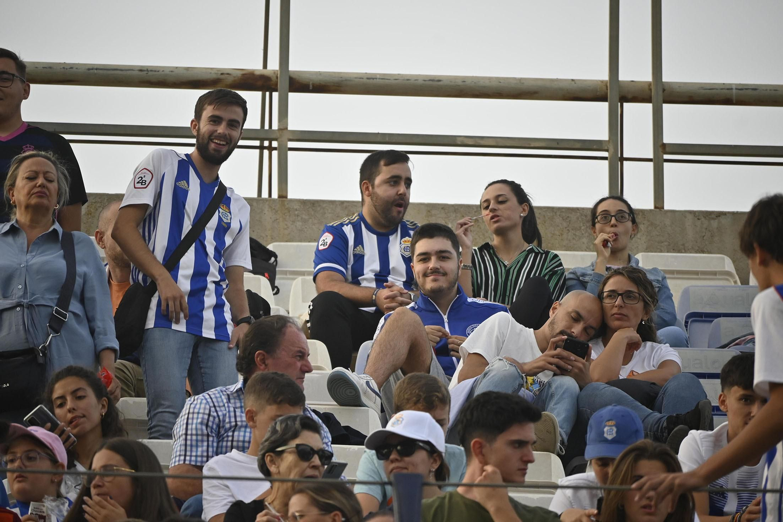 Ambiente del partido del Recreativo de Huelva y el Cádiz FC Mirandilla
