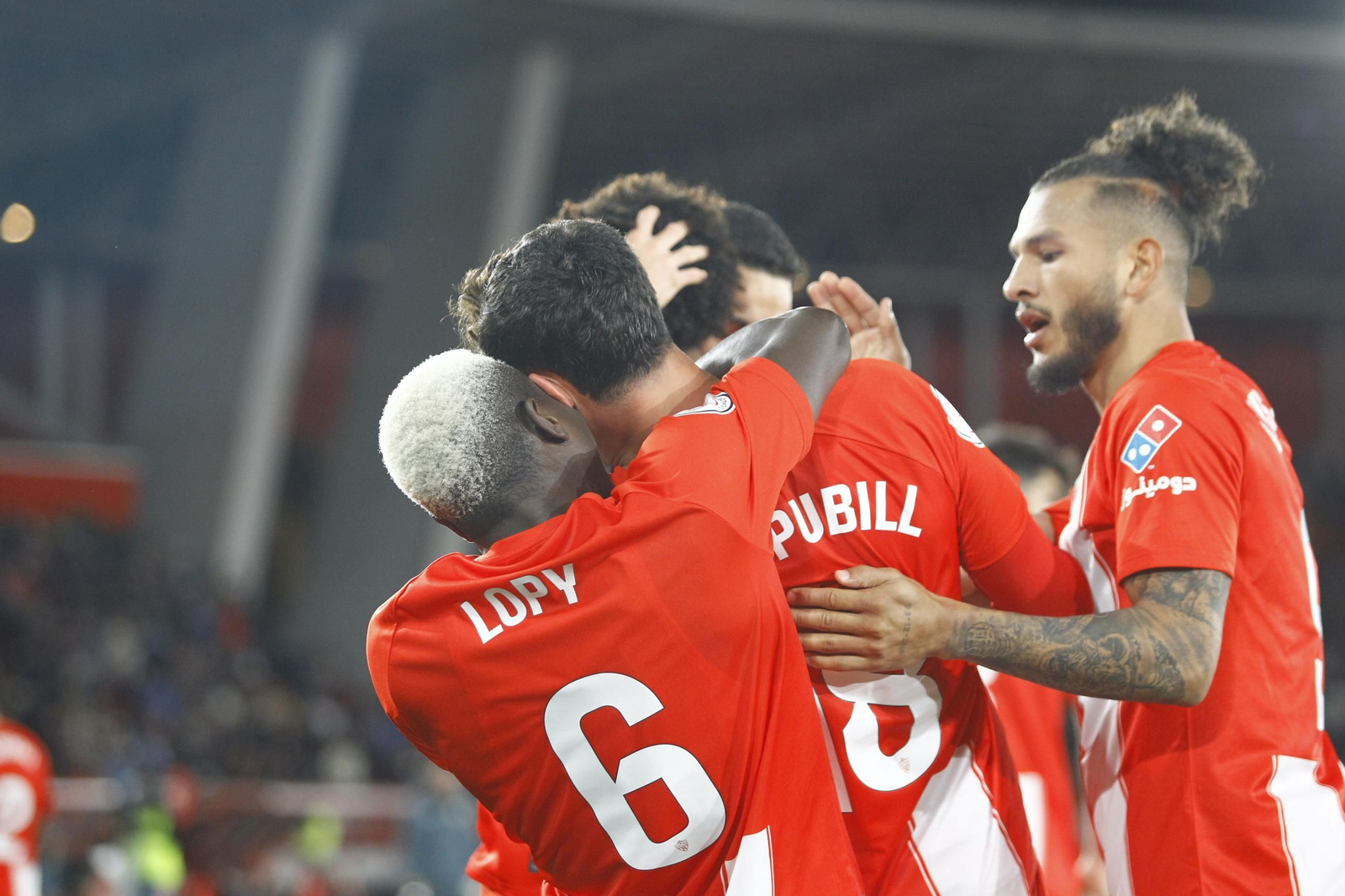 El partido U.D. Almería-C.D. Leganés de Copa del Rey, en imágenes