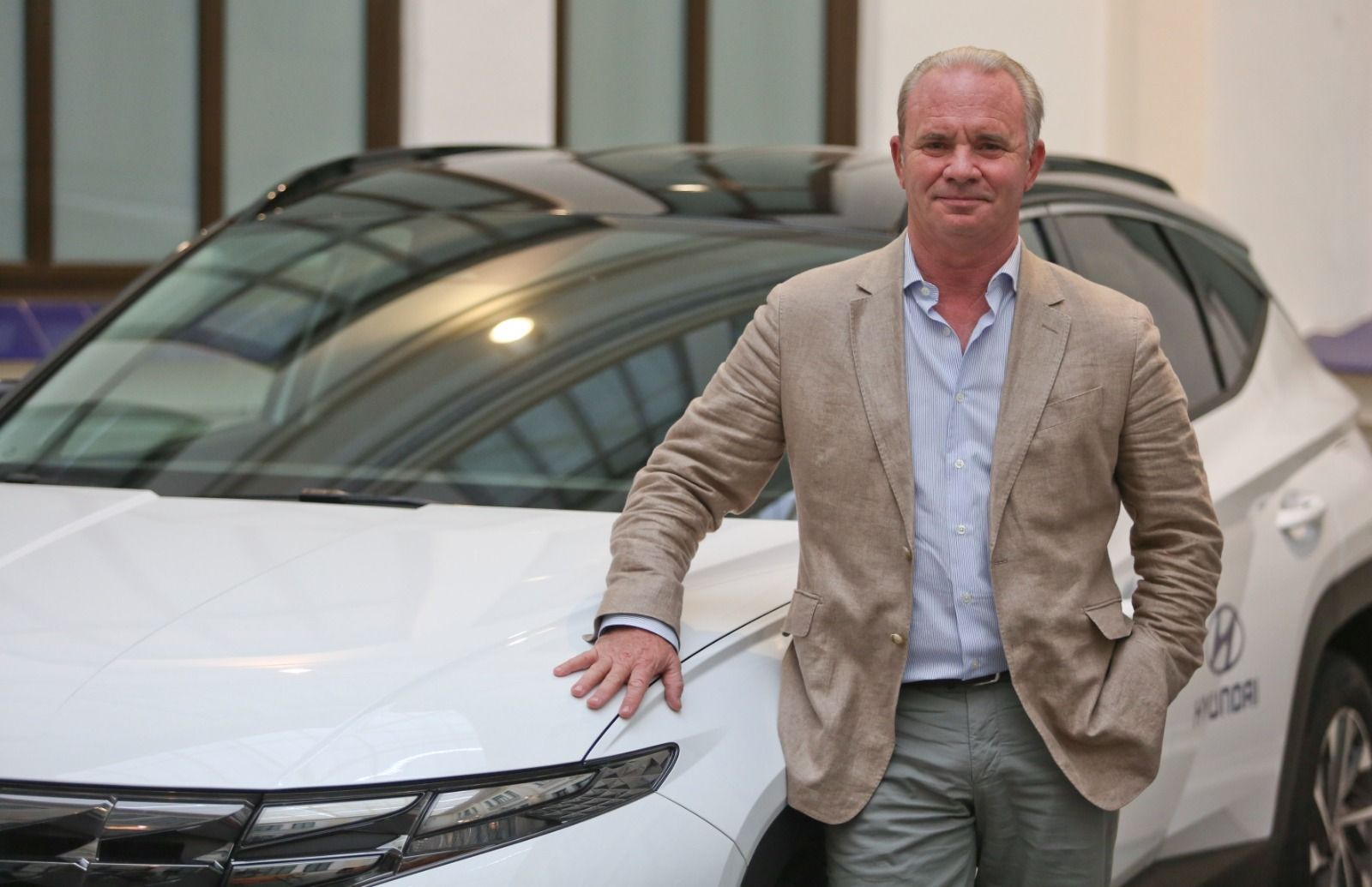 Leopoldo Satrústegui, director general Hyundai España, posa momentos antes de la entrevista con este diario en Málaga.