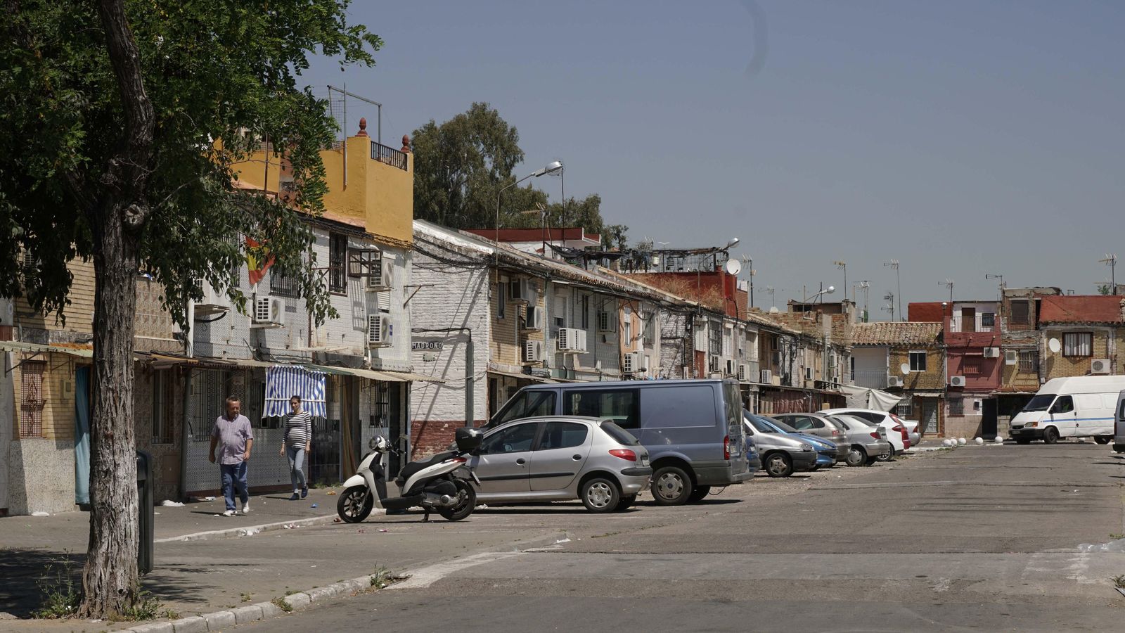 Una calle de la zona conocida como el Platanero, en Torreblanca.