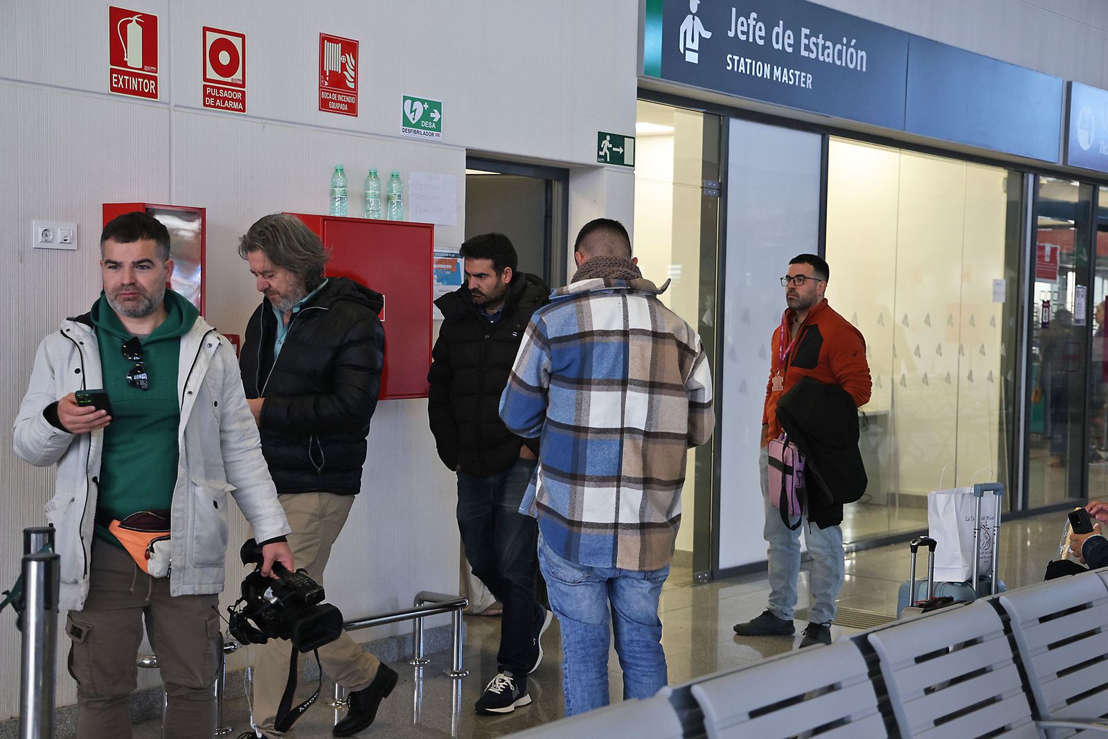 La estación de Huelva la mañana siguiente del trágico accidente