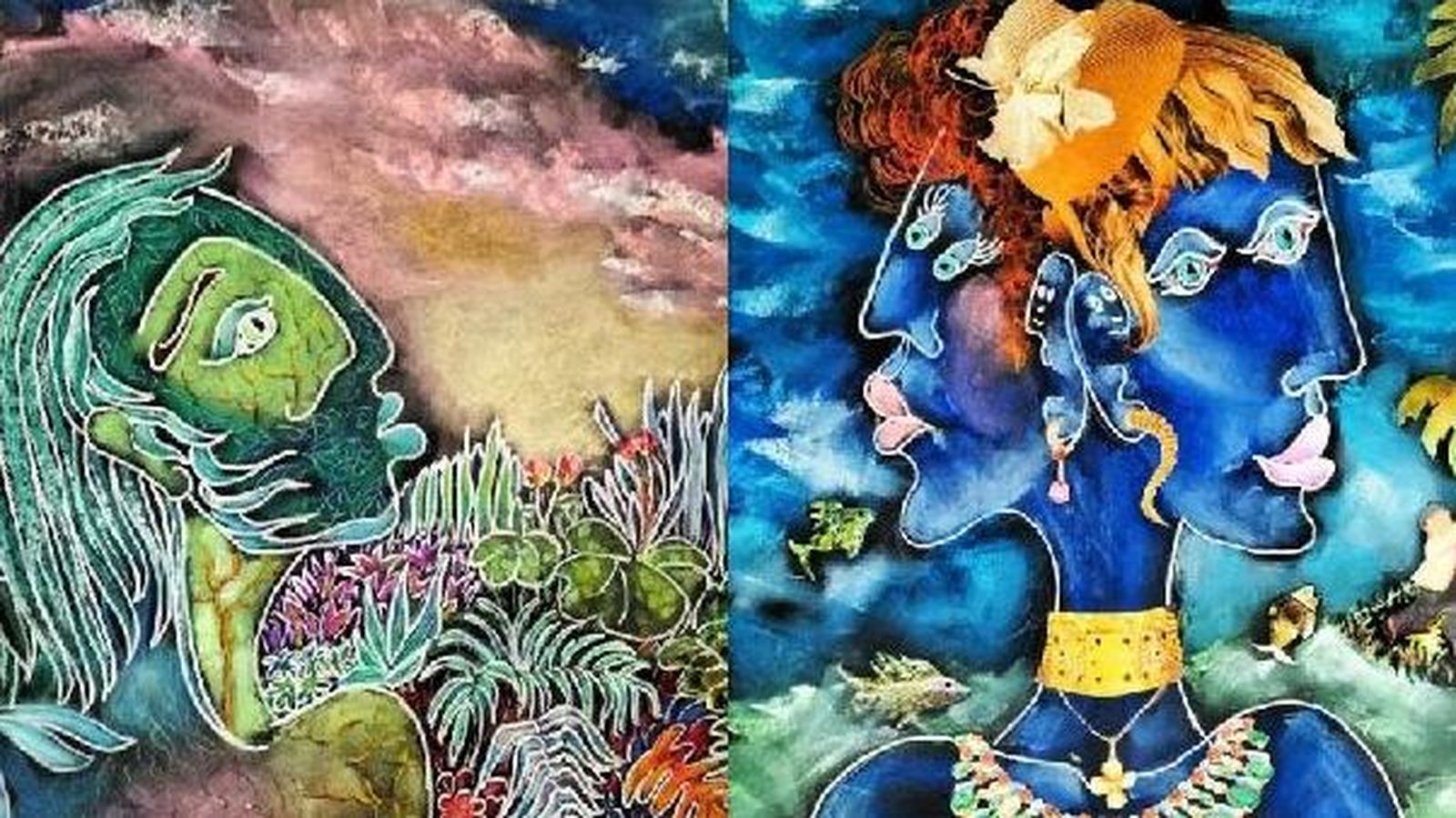 Carteles promocionales de la exposición.