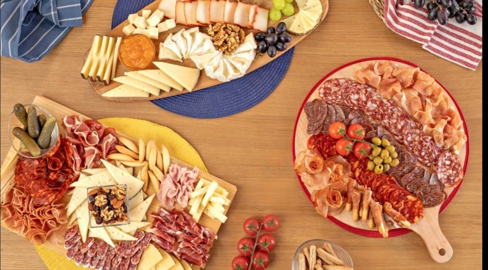 Tablas de embutidos y quesos según sugerencia de Lidl