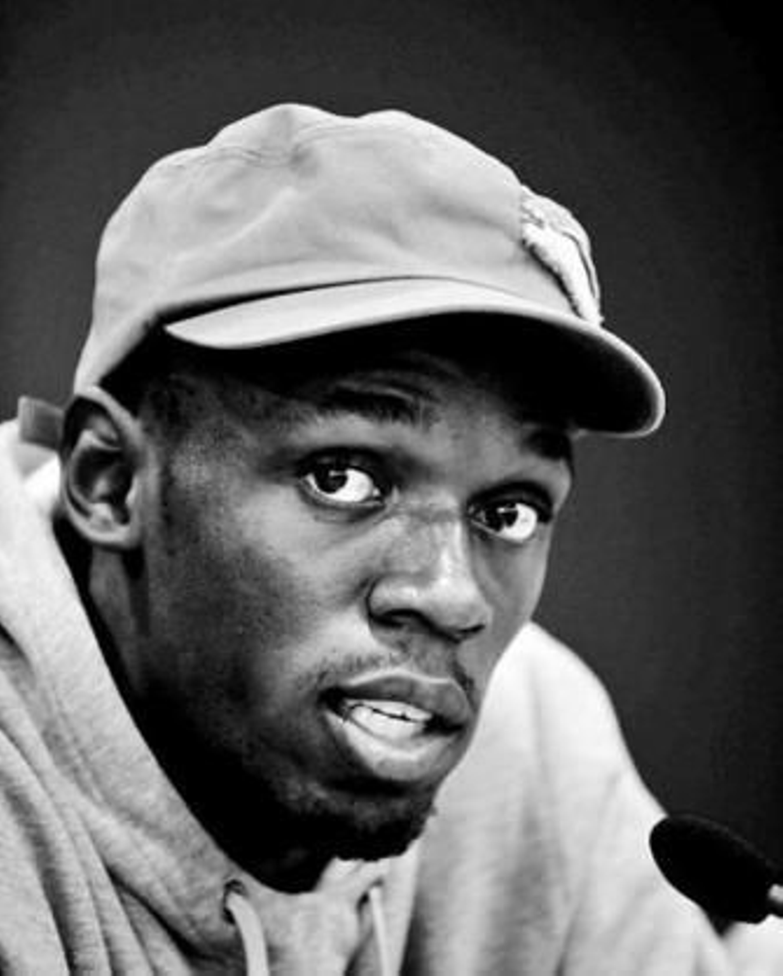 Usain Bolt, en Bruselas, comparece en rueda de prensa