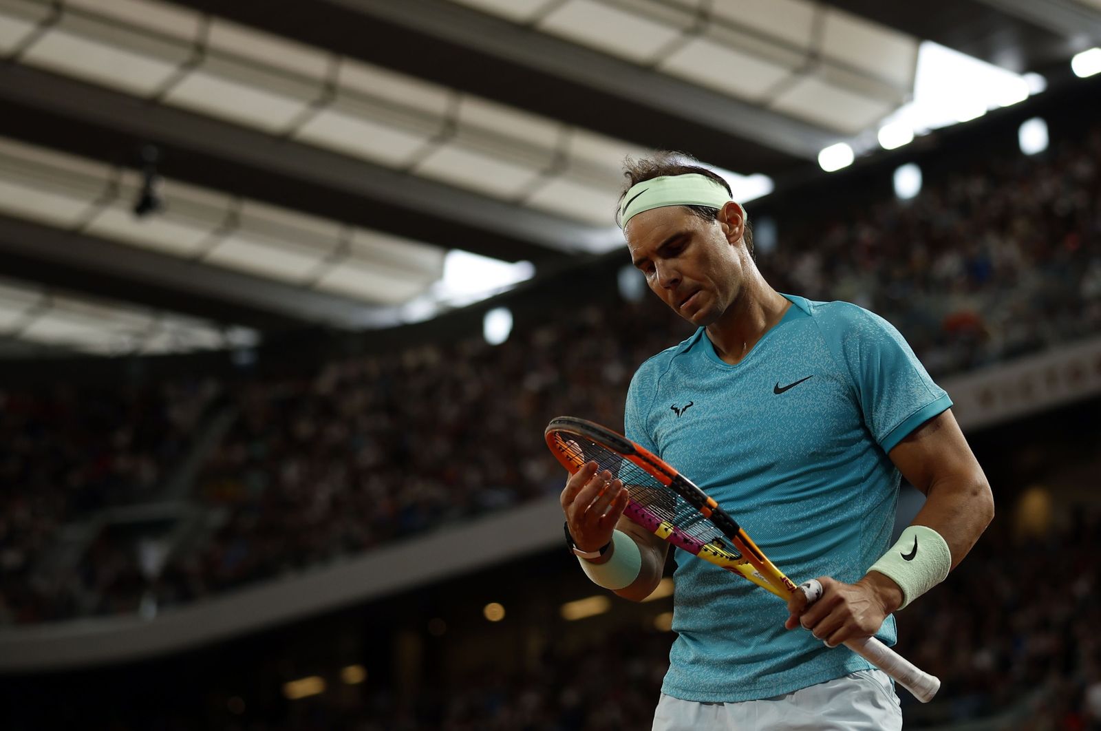Las fotos del adiós de Nadal en Roland Garros