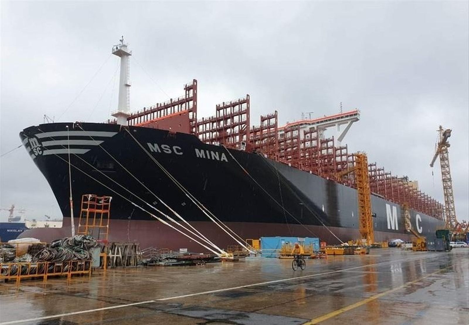 El 'MSC Mina' en una imagen antes de su entrada en servicio.