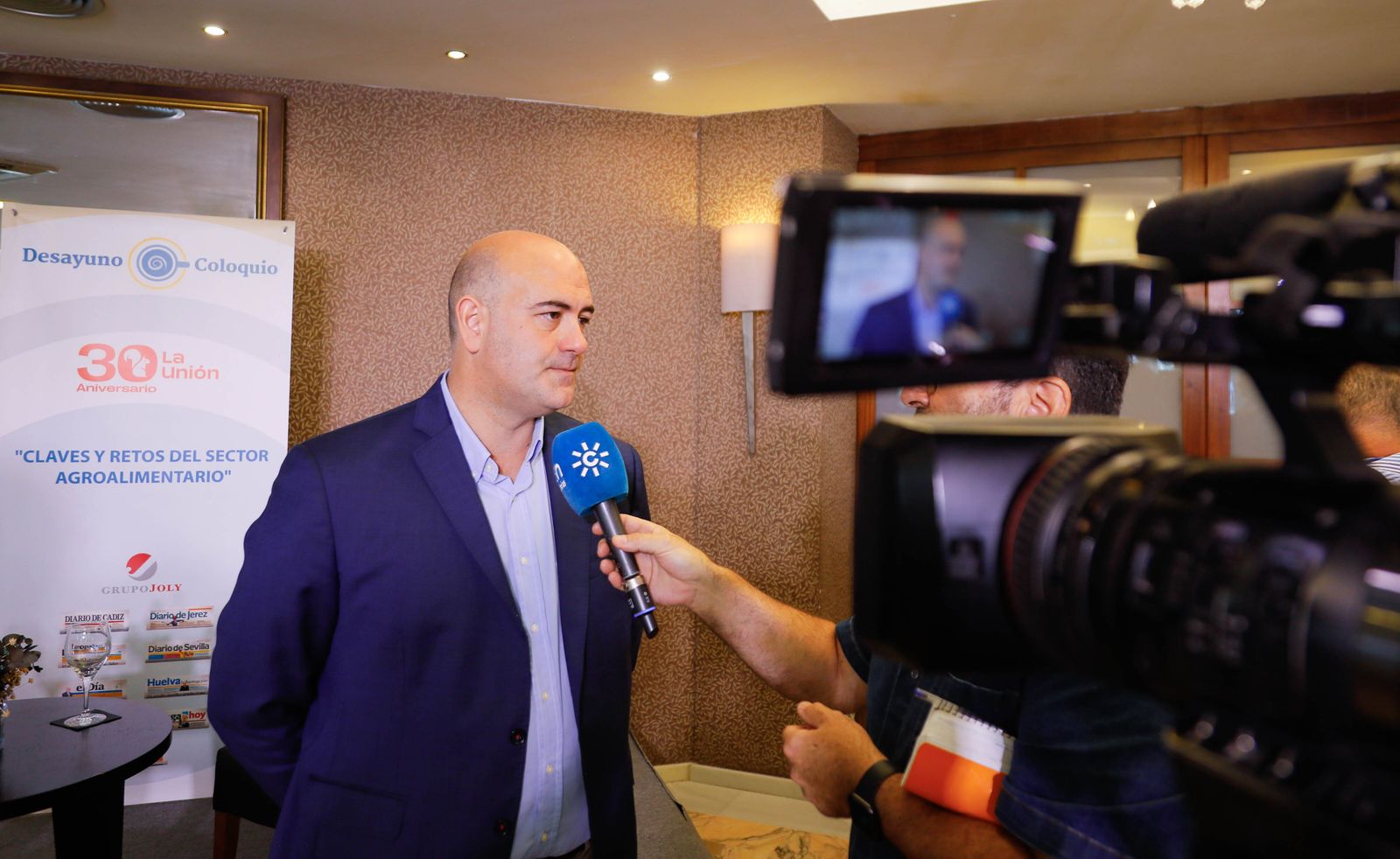 Imágenes del desayuno coloquio de Diario de Almería, con Jesús Barranco, CEO de La Unión