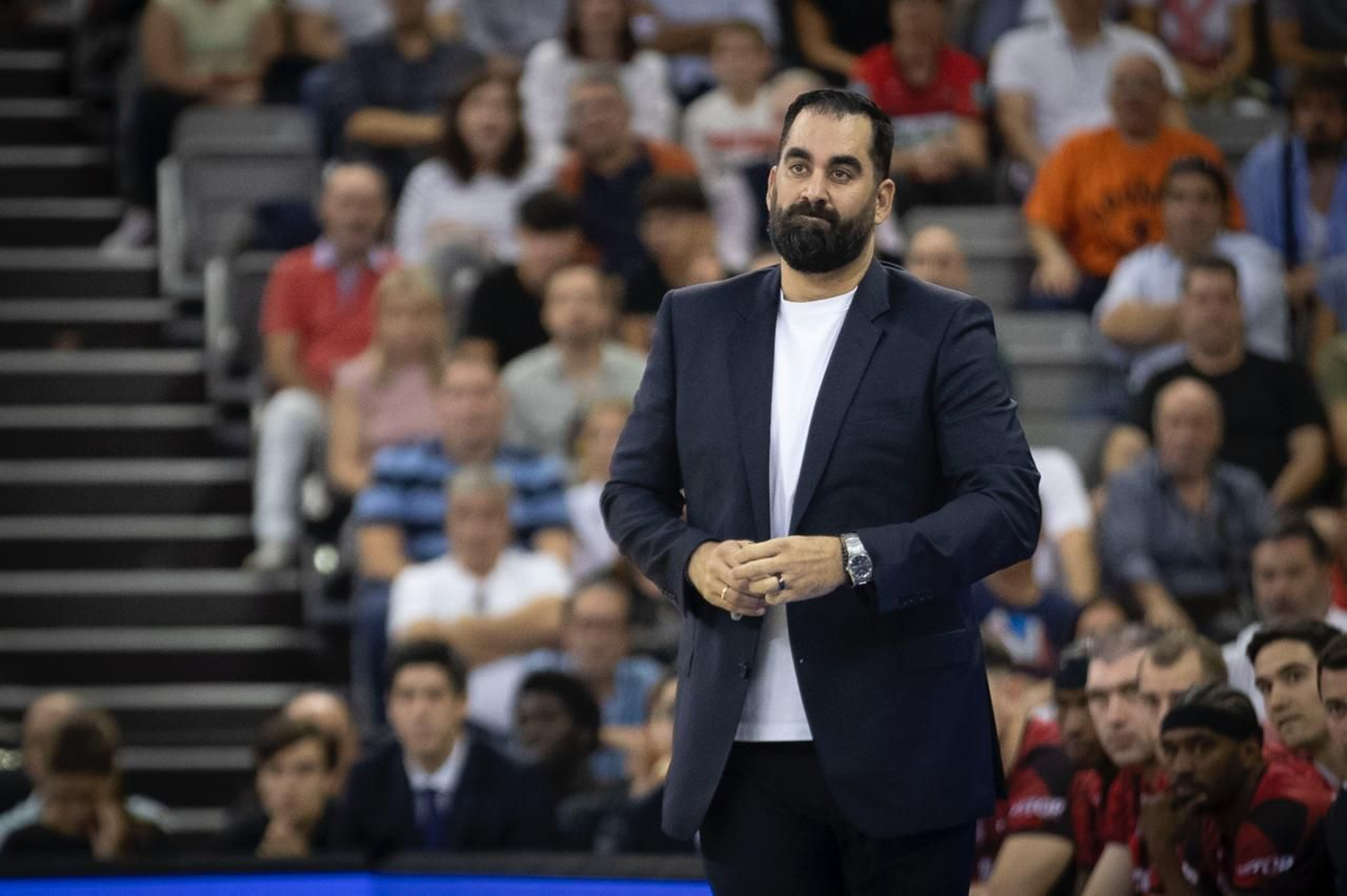 Ramón Díaz, durante el partido ante el Baskonia