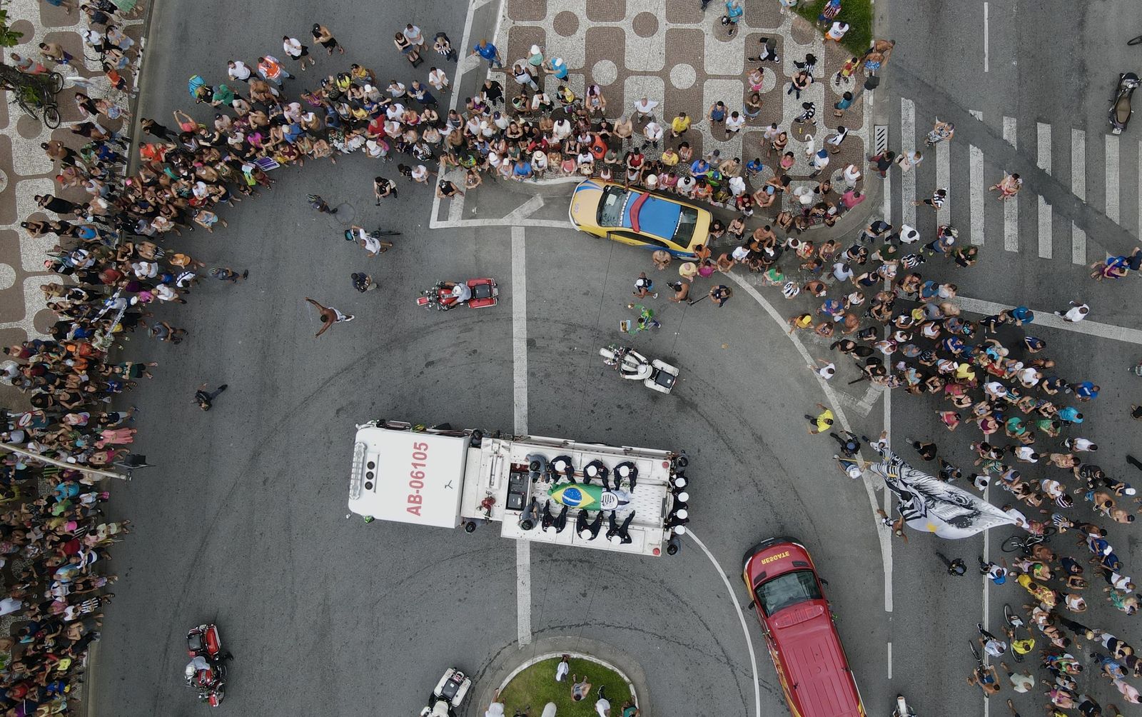 Las fotos del entierro de Pelé