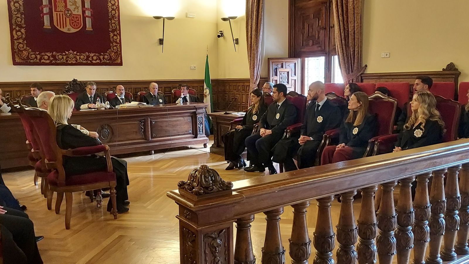 Los jueces de la promoción 74 que han prometido o jurado sus cargos en la sede del Tribunal Superior de Justicia de Andalucía (TSJA) en Granada