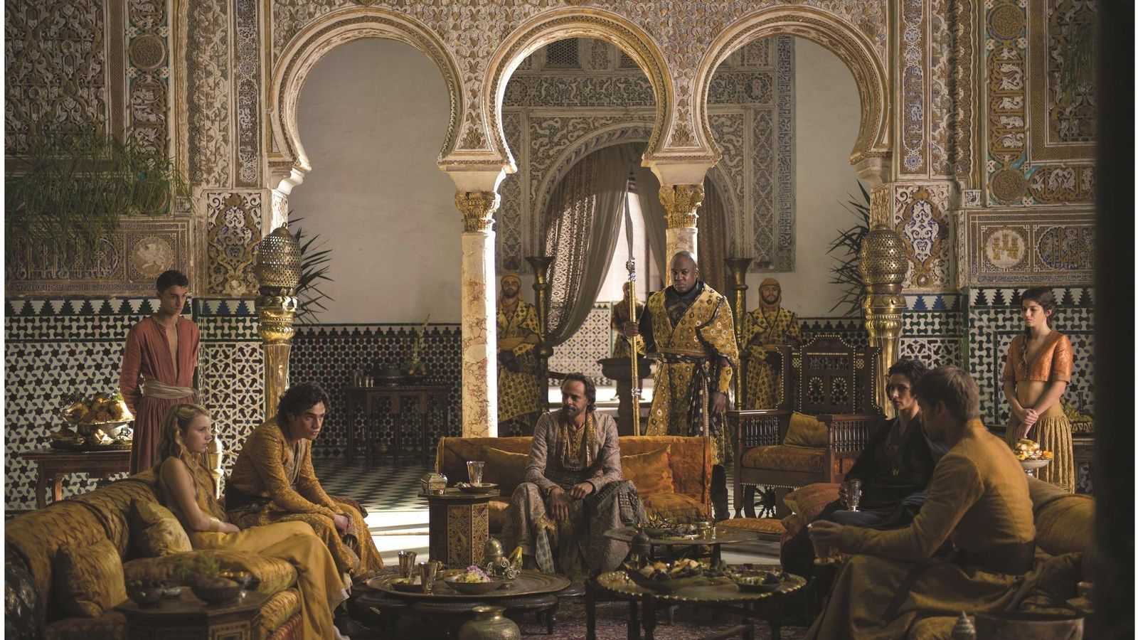 Interior del Alcázar se Sevilla, que recreó la ciudad ficticia de Dorne en 'Juego de tronos'.