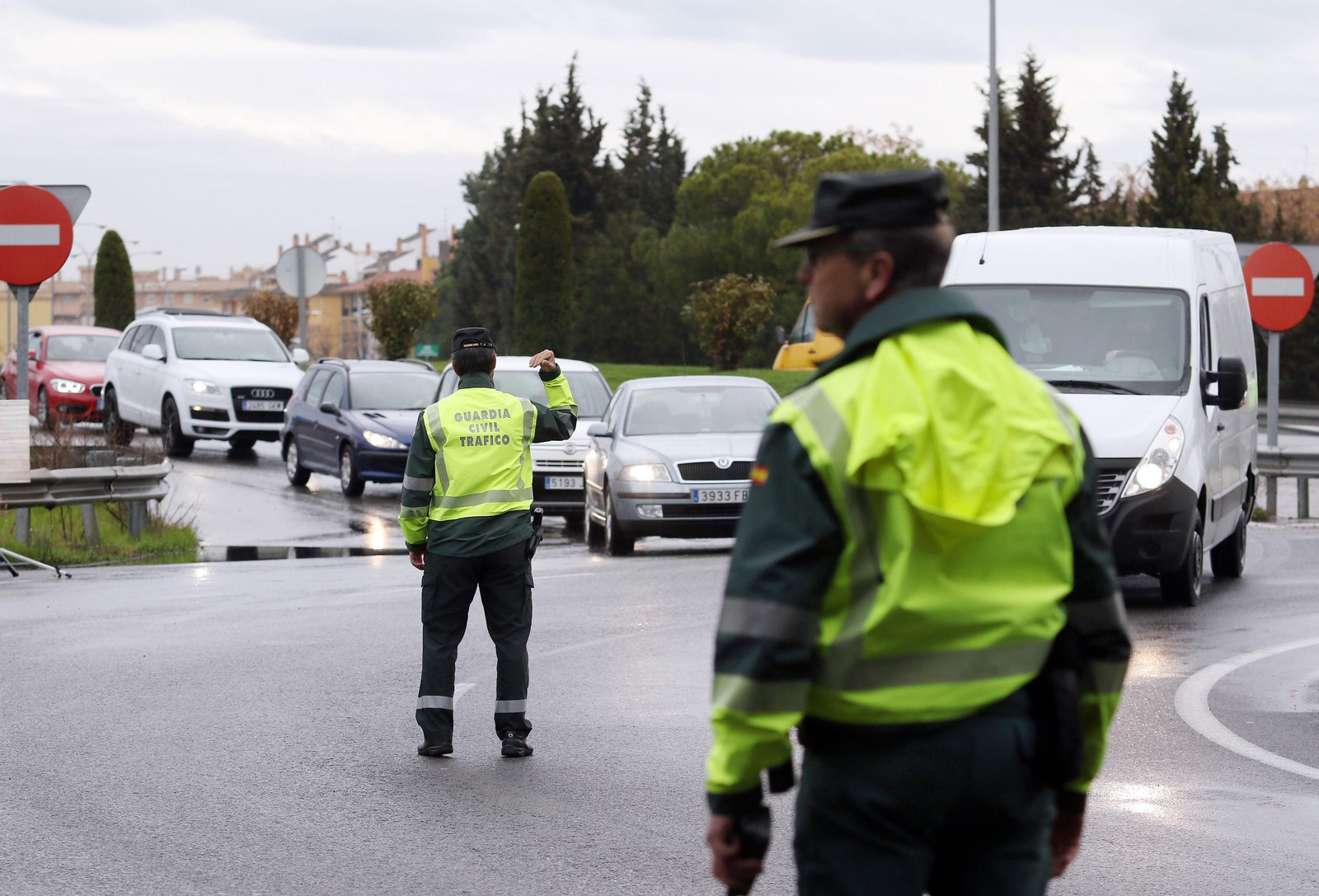 Control de la Guardia Civil de Tráfico.