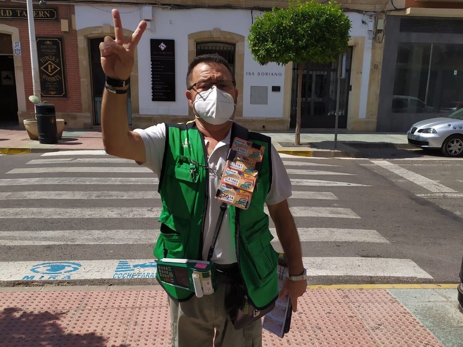 Pablo Rueda, vendedor de la ONCE.