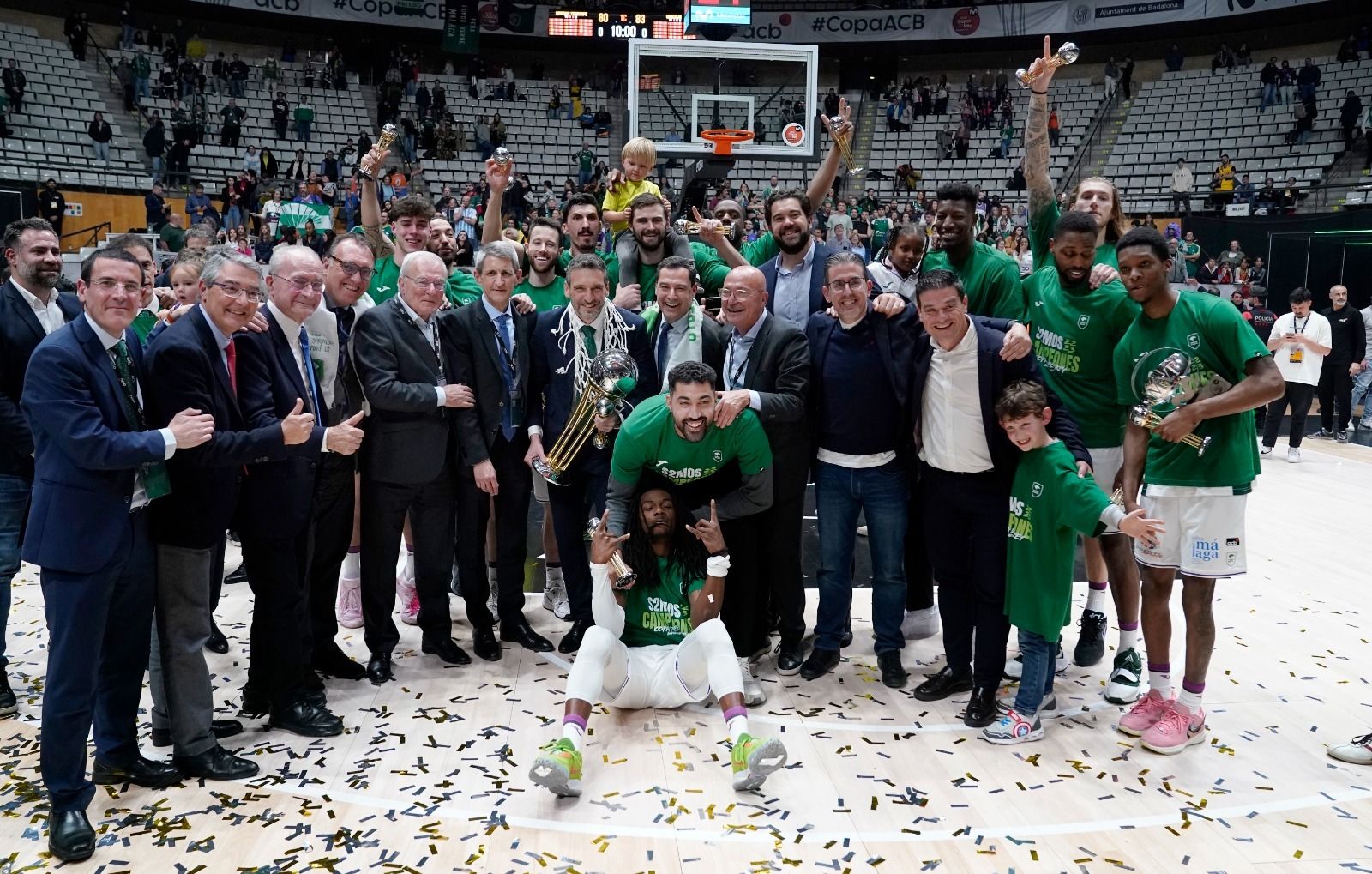 La celebración del Unicaja como campeón de la Copa del Rey, en imágenes