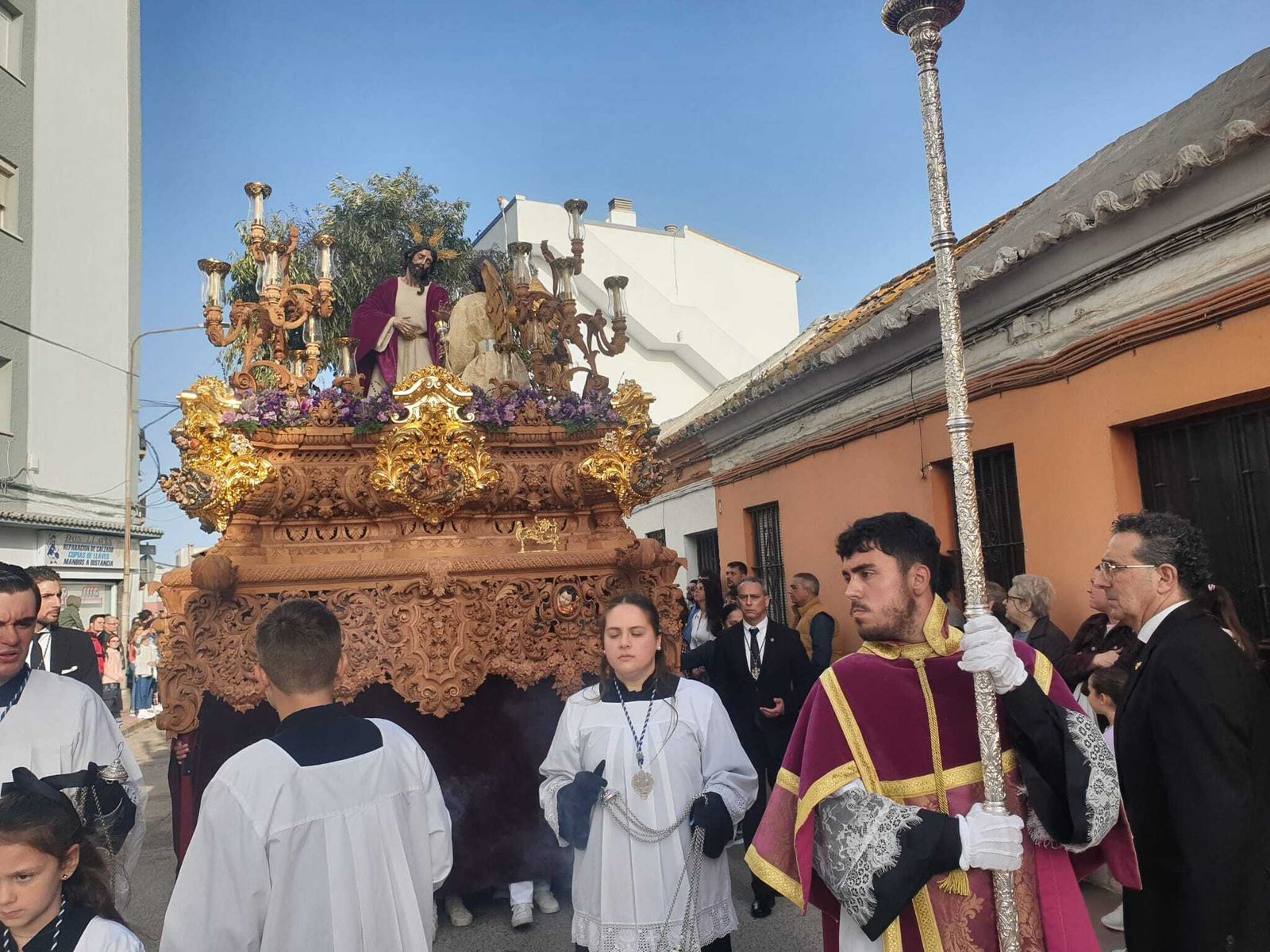 El paso de la Oración en el Huerto de La Línea.