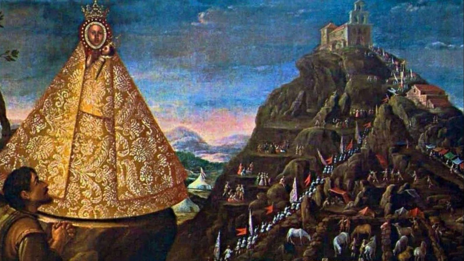 Detalle de la pintura del siglo XVII.