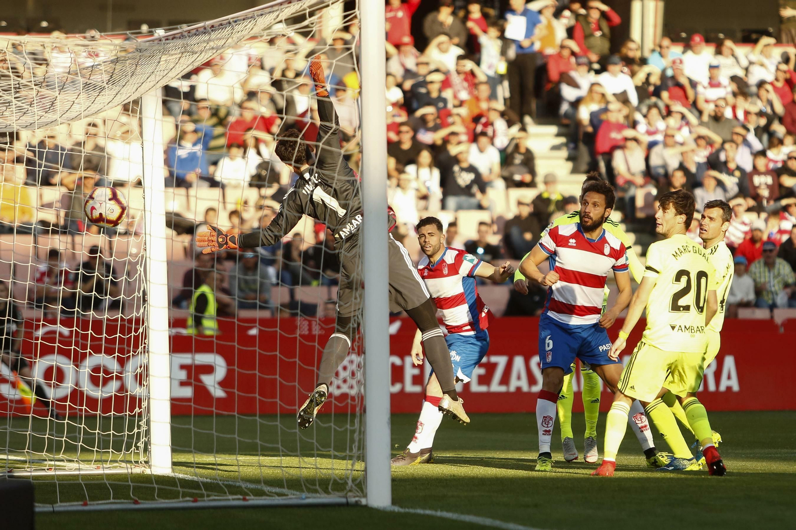 Germán anotó su único tanto como rojiblanco ante el Real Zaragoza.