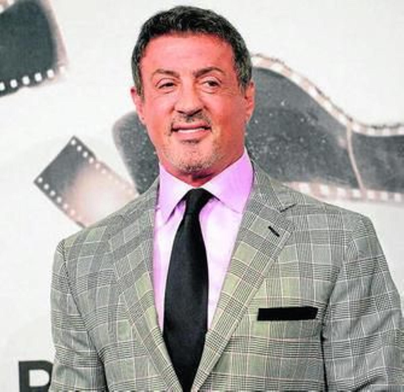 Sylvester Stallone, ayer, en Roma.