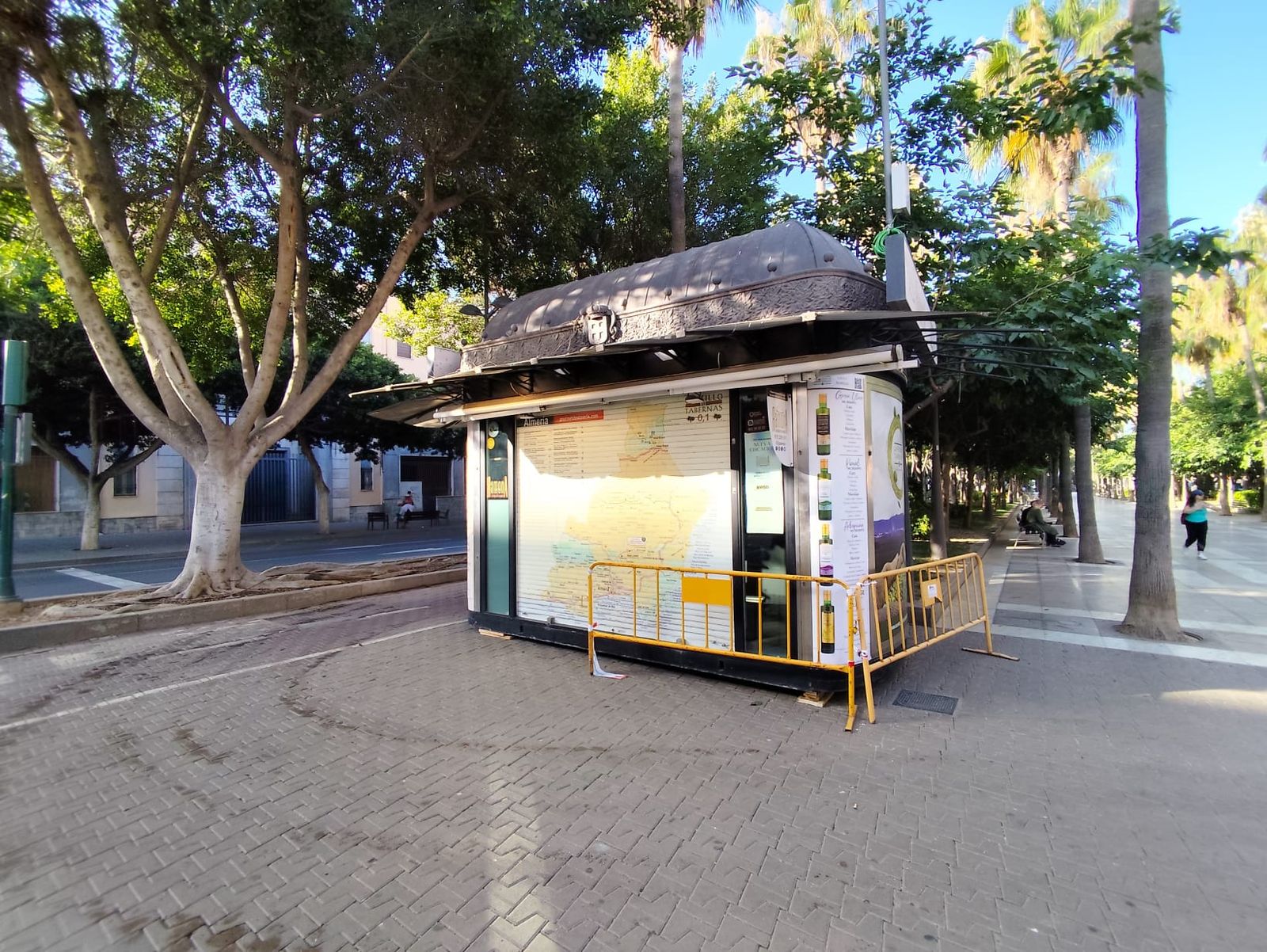 Uno de los quioscos del Paseo reubicados en la Rambla